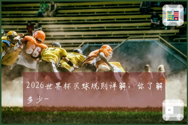 2026世界杯买球规则详解，你了解多少-